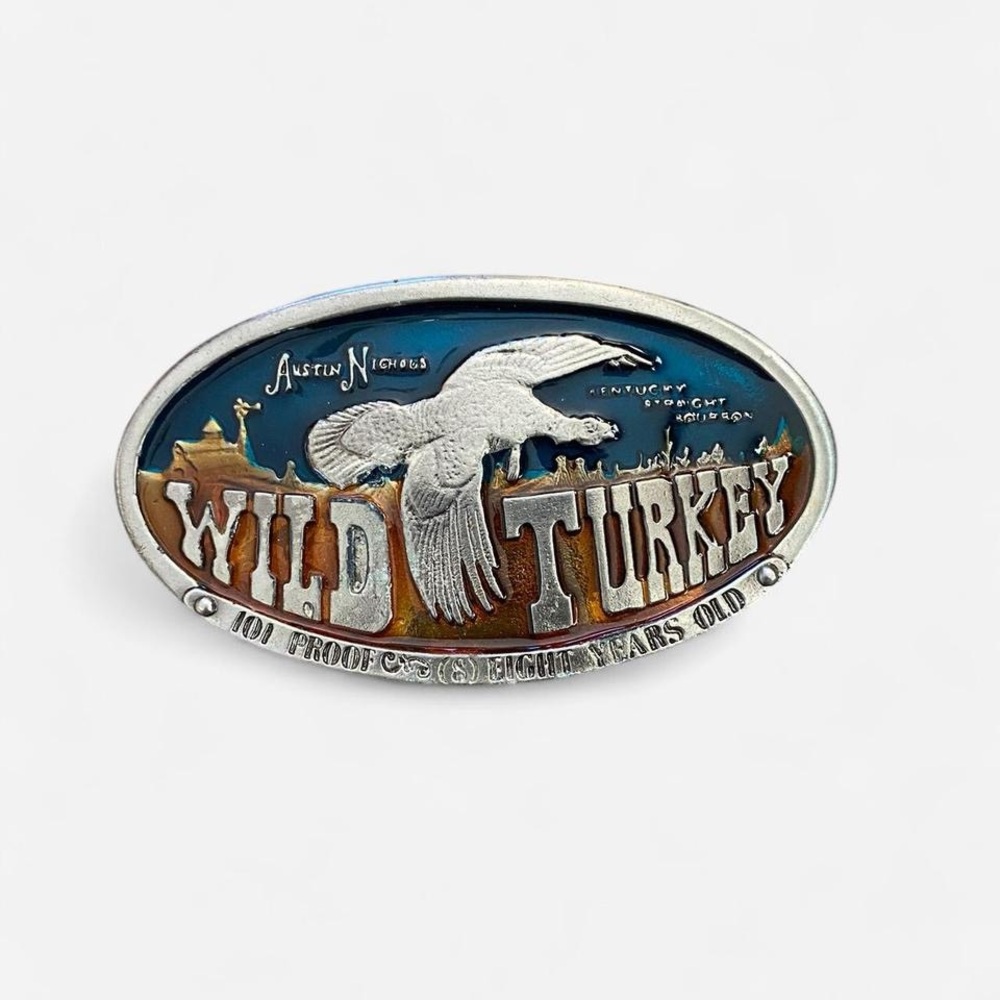 Vintage Wild Turkey Belt Buckle